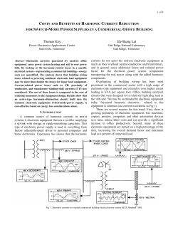 Cost and Benefits of Harmonic Reduction
