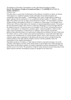 The Influence of Secondary Chromophores on the Light Induced