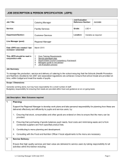 CTF00472 - Catering Manager