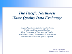 Pacific Northwest Water Quality Data Exchange