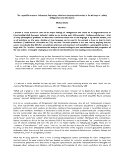 The Logical Structure of Philosophy, Psychology, Mind