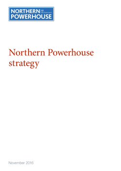 Northern Powerhouse strategy - Liverpool Enterprise Partnership