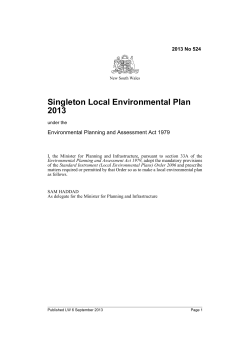 Singleton Local Environmental Plan 2013