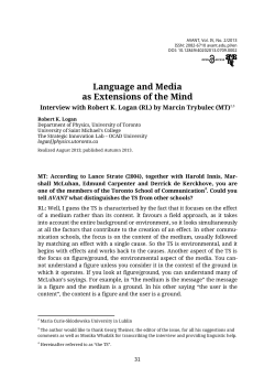 Language and Media as Extensions of the Mind