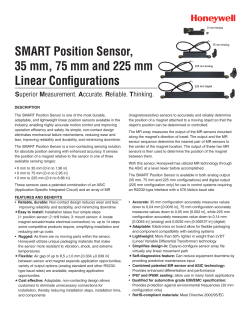SMART Position Sensor, 35 mm, 75 mm and 225 mm Linear