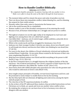 notes for Conflict Series_Part 1 - First Baptist Church of Sedalia