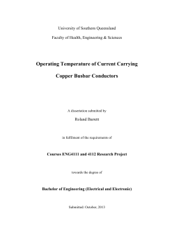 Operating Temperature of Current Carrying Copper
