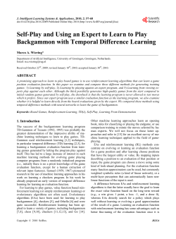 Self-Play and Using an Expert to Learn to Play Backgammon with
