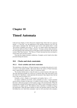 Timed Automata