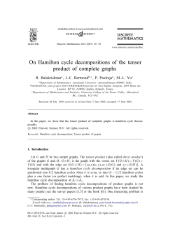On Hamilton cycle decompositions of the tensor product of complete