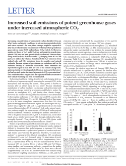 Increased soil emissions of potent greenhouse gases under