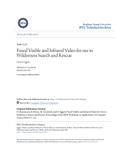 Fused Visible and Infrared Video for use in Wilderness Search and