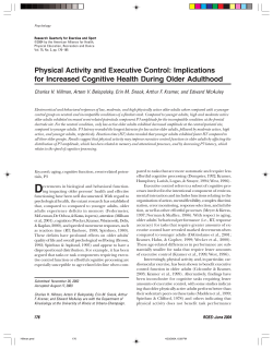 Physical Activity and Executive Control