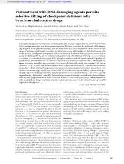Pretreatment with DNA-damaging agents permits selective