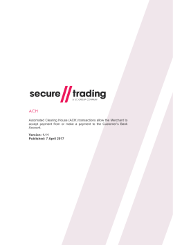 ACH - Secure Trading