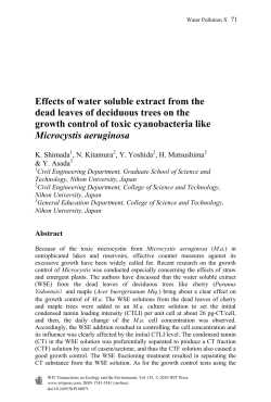 Effects of water soluble extract from the dead leaves of