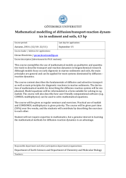 Mathematical modelling of diffusion/transport-reaction dynam