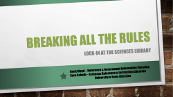 Breaking all the rules - Iowa Research Online