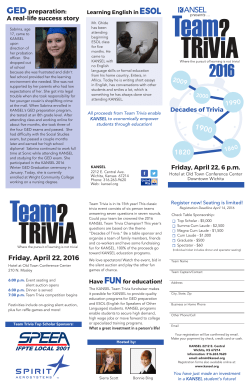 Team Trivia Brochure one page