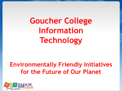 Goucher Recycling Slides 885 KB, PPS Uploaded on 09/26