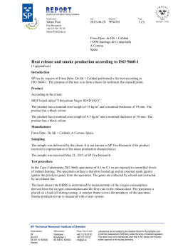 Heat release and smoke production according to ISO
