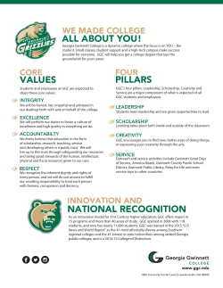 GGC Core Values - Georgia Gwinnett College