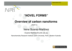 Overview of carbon nanoforms &ldquo;NOVEL FORMS&rdquo;