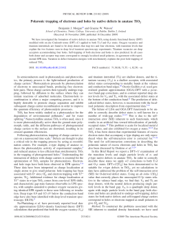 Polaronic trapping of electrons and holes by native defects in
