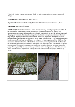 Role of plant mating systems and ploidy