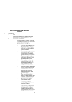 2015-2016 NIRA Rule Book - NIRA - National Intercollegiate Rodeo