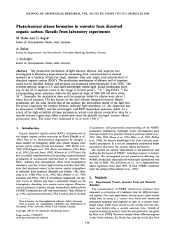 Photochemical alkene formation in seawater from dissolved organic