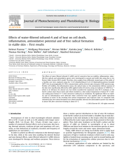 Effects of water-filtered infrared-A and of heat on cell