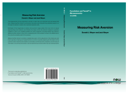 Measuring Risk Aversion