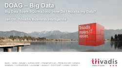 DOAG Big Data Spark SQL