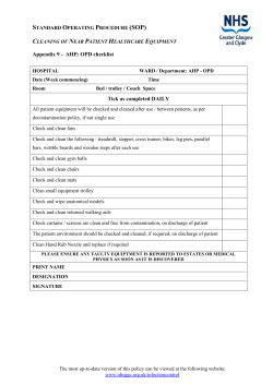 Communicable Disease / Alert Organism /