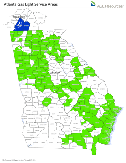 Atlanta Gas Light Service Areas