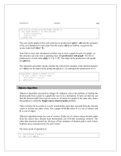 163 This sets up the graph so that each node has no predecessor