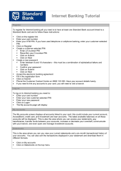 Emailing of statements