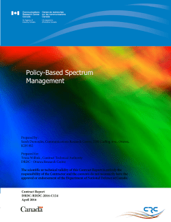 Policy-Based Spectrum Management