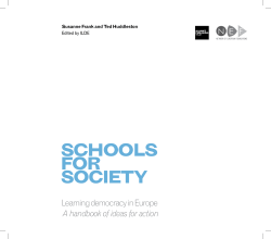 schools for society - Network of European Foundations