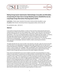 Making Energy System Optimization Methodologies Accessible and