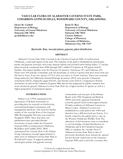 Journal of the Oklahoma Native Plant Society Volume 12