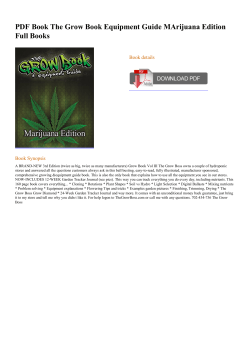 PDF Book The Grow Book Equipment Guide