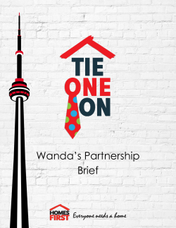 Homes First Tie One On Sponsorship Package