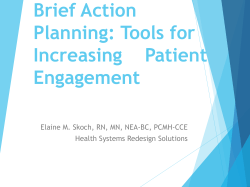 Brief Action Planning - Texas Primary Care and Health Home Summit