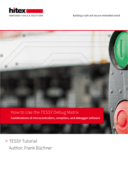 How to Use the TESSY Debug Matrix > TESSY Tutorial Author