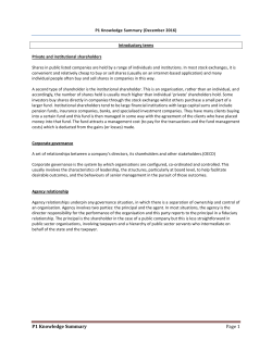 P1 Knowledge Summary Page 1