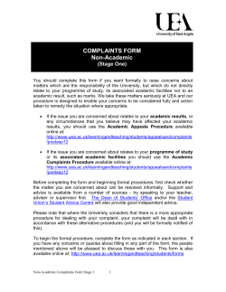 academic review form