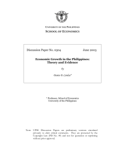 Theory and Evidence by Dante B. Canlas