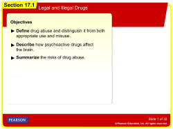 How Drugs Affect the Brain Section 17.1